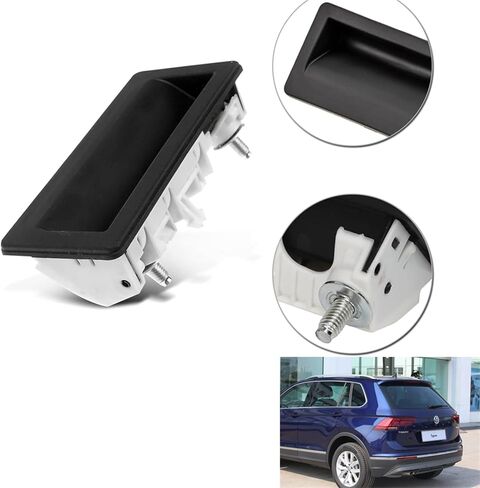 مفتاح الباب الخلفي متوافق مع Volkswagen Jetta 2010-2018 Tiguan 2009-2017 Touareg 2011-2016 Passat 2008-2010/2012-2019 مقبض تحرير 5N0827566-T زر ضغط الباب الخلفي للصندوق in Kuwait