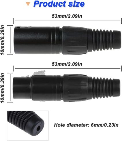 5 دبوس XLR أنثى المقابس موصلات و 5 دبوس XLR ذكر المقابس موصلات، 5 دبوس XLR ذكر أنثى التوصيل الصوت ميكروفون موصل الميكروفون لمكبر الصوت، الميكروفون، الكاميرا، مكبر للصوت (8 حزمة) in Saudi Arabia