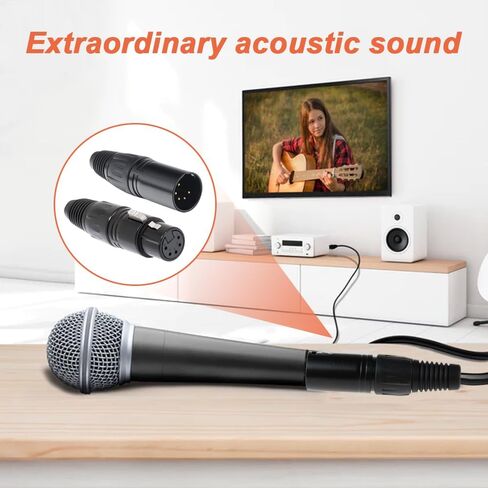 5 دبوس XLR أنثى المقابس موصلات و 5 دبوس XLR ذكر المقابس موصلات، 5 دبوس XLR ذكر أنثى التوصيل الصوت ميكروفون موصل الميكروفون لمكبر الصوت، الميكروفون، الكاميرا، مكبر للصوت (8 حزمة) in Saudi Arabia