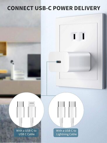 THREEKEY USB C Wall Charger,33W Dual USB Port Charger Block,Type C Charger Fast Charging Power Adapter Compatible with iPhone 15/14/13/12/X,Samsung Series,Moto,iPad,MacBook, White in Saudi Arabia