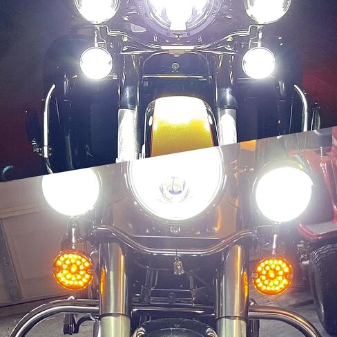 1156 إشارات انعطاف LED حمراء خلفية مع عدسات مدخنة، مصابيح خلفية لفرامل الدراجات النارية المسطحة مقاس 3 1/4 بوصة لدراجة Harley Touring Road King Electra Glide Softail Ultra Classic Ultra Limited - قطعتان in Kuwait