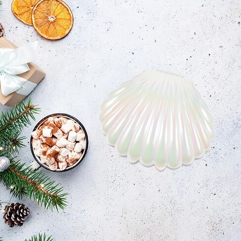 Gadpiparty 10Pcs Sea Shells Candy Boxes Sea Shell Shape Jewelry Display Box Chocolate Box Party Treat Boxes for Wedding Birthday Party Favors, Sky-blue in Saudi Arabia