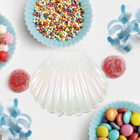 Gadpiparty 10Pcs Sea Shells Candy Boxes Sea Shell Shape Jewelry Display Box Chocolate Box Party Treat Boxes for Wedding Birthday Party Favors, Sky-blue in Saudi Arabia