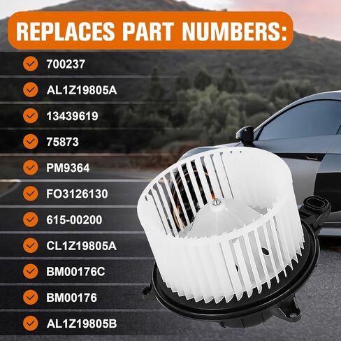 Heater Blower Motor Assembly Left-Hand Drive fit for The 2009-2014 Ford F-150,2009-2017 Expedition & Lincoln Navigator,Replaces 700237, AL1Z19805A in Saudi Arabia