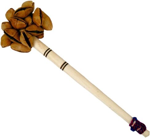Seed Rattler Shaker Maracas Six Set Lot Hand Carved Peru Fair Trade *00633 in Saudi Arabia