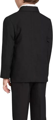 Boys Patch Pockets School Blazer Casual Two Button Suit Jacket Kids Sport Coats in Saudi Arabia