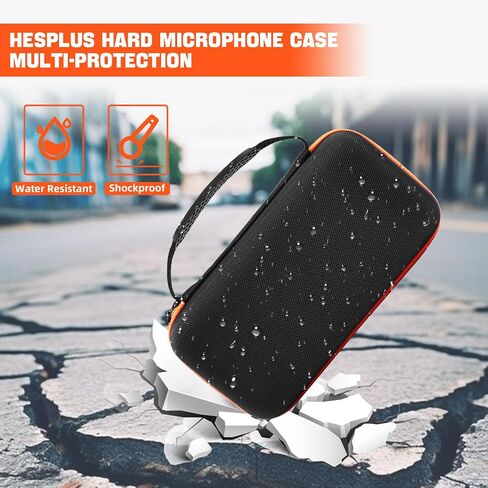 Wireless Microphone Case Compatible with JBL Wireless Two Microphone System/JBL PartyBox Wireless Mic, Portable Mic Travel Bag Storage Box for Receiver, AA Batteries, Charger (Case Only!) in Saudi Arabia
