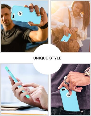 حافظة BENTOBEN iPhone 8 Plus، حافظة iPhone 7 Plus، 2 في 1 نحيفة هجينة مقاومة للصدمات من مادة البولي كربونات الصلبة الواقية من السقوط لهاتف iPhone 8 Plus / 7 Plus 5.5 بوصة، أرجواني/أخضر in Kuwait