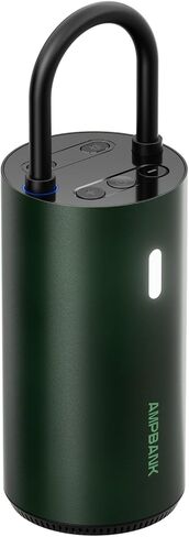 Tire Inflator Portable Air Compressor, AMPBANK AT004 Smart Air Pump for Car Tires, Auto Tire Inflator 150PSI with Pressure Gauge & LED Screen, Air Compressor for Car, Motorcycle, Bike, Ball-Green in Saudi Arabia