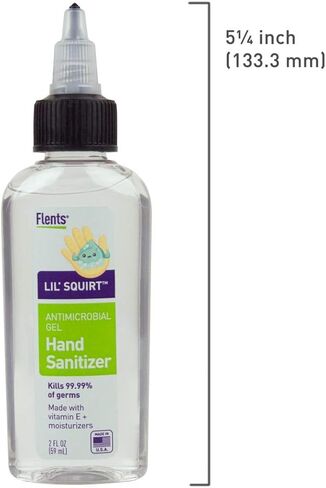 جل معقم لليدين ليل سكويرت من فلينتس مصنوع من فيتامين E + مرطبات، مضاد للبكتيريا، 2 أونصة سائلة in Kuwait