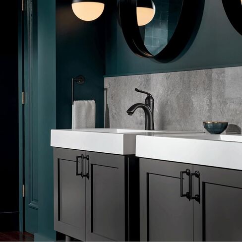 صنبور الحمام البرونزي المطلي بالزيت بمقبض واحد، لافا أودورو العتيقة البرونزية ذات الفتحة الواحدة، صنبور حوض الحمام المصقول البرونزي مع مجموعة تصريف منبثقة، تتضمن لوحة سطح السفينة، BF290-ORB in Kuwait