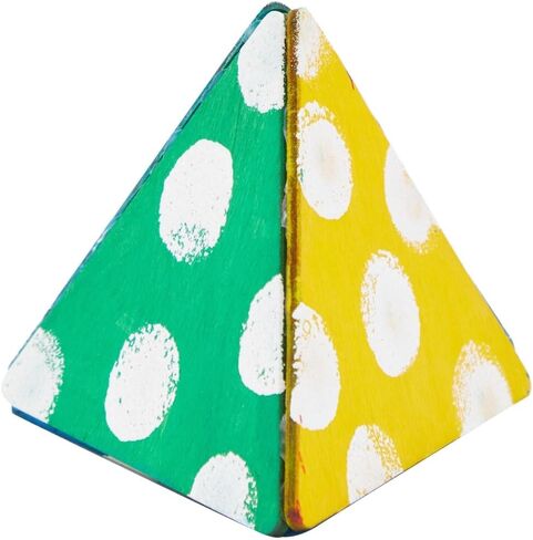 24 Pack Unfinished Wooden Triangles for Crafts, Geometric Shapes for Wood Burning, Engraving (3.6 x 3.1 in) in Saudi Arabia