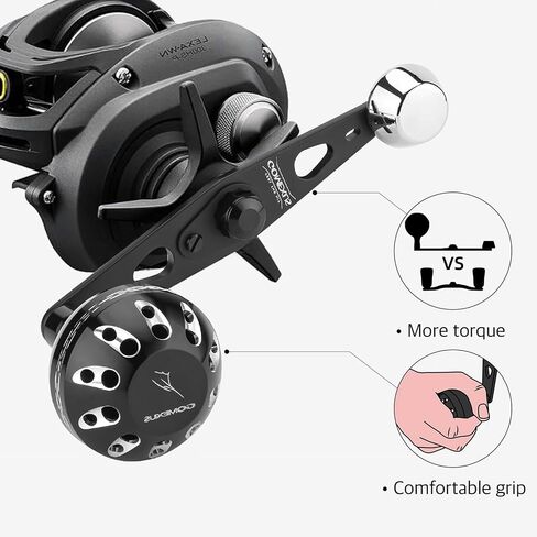 مقبض طاقة GOMEXUS لـ Daiwa Lexa، Coastal TW، مليونير Shimano Tranx 300 400 Calcutta Conquest 300 400 صيد المياه المالحة in Kuwait