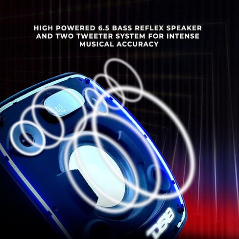 DS18 TLV6 Bluetooth Speaker for Party - 6.5" Large, Loud Bluetooth Speaker for House, Parties - Portable, True Wireless Audio Device w/Remote Control - Lightweight Bluetooth Speaker Outdoor & Indoor in Saudi Arabia