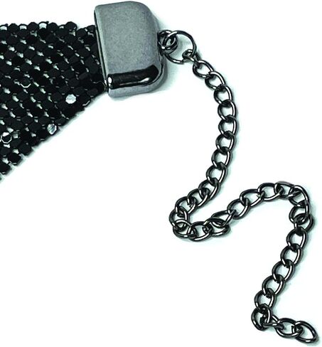 Adjustable Choker Liquid Metal Mesh Statement Necklace for Women in 3 Colors in Saudi Arabia