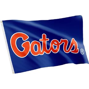 لافتة علم جامعة فلوريدا صبار الصحراء UF Gators 100% بوليستر للاستخدام الداخلي والخارجي أعلام مقاس 3 × 5 أقدام (تصميم J)