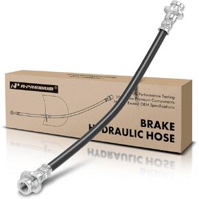 A-Premium Brake Hydraulic Hose Compatible with Select Nissan and Datsun Models - Versa 2012-2021, Note/Versa Note 2014-2019, Micra 2018-2019, March, LEAF, Axxess, F10, 810 - Replace# 462101HJ5B