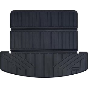 Floor Mats & Big Cargo Liners Compatible for 2024-2025 Hyundai Santa fe，All Weather 3 Rows Floor Liners and Trunk Mat Anti-Slip Rubber Mats-Black（Not Suitable for Hybrid）