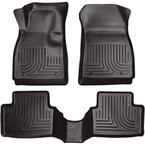 Husky Liners Weatherbeater Floor Mats | Fits 2012 - 2020 Chevrolet Sonic | Front & 2nd Row, 3-pc Black - 98291