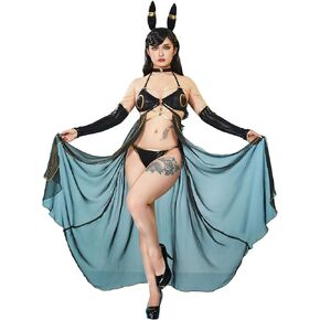 haikyuu Women Cosplay Bikini Set with Cover up Headband Anime Swimsuit Halter Lace Up Swimwear Rave Bathing Suit