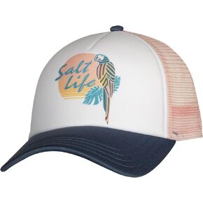 Salt Life Polly in Paradise Trucker Hat, Pink, OSFM