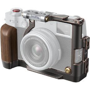 SmallRig X100VI Retro Cage for FUJIFILM X100VI, with 3/8"-16 Locating Holes for ARRI, Built-in Quick Release Plate for Arca, Shutter Button, and Hot Shoe Cover - 4557
