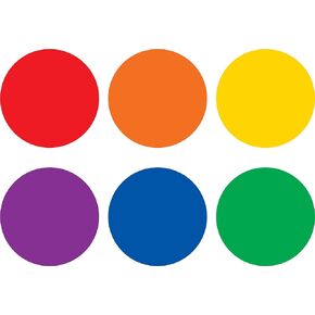 Spot On Dry Erase Desktop Writing Spots Colorful Circles 4", 1 Count (Pack of 1)