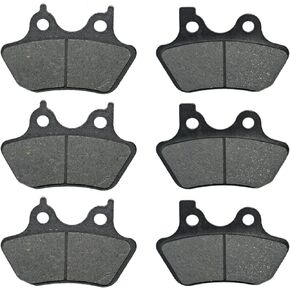 Front + Rear Brake Pads Fit for Harley Davidson Touring FLHRi FLHR Road King Classic, Electra Glide Ultra Classic, Electra Glide Standard, Dyna Low Rider, Road Glide, Road King Custom