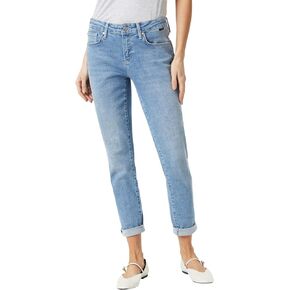 Mavi Womens Ada Mid-Rise Boyfriend Jeans