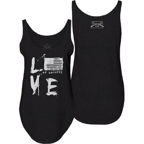 Grunt Style Love of Country Women's Flowy Tank Top