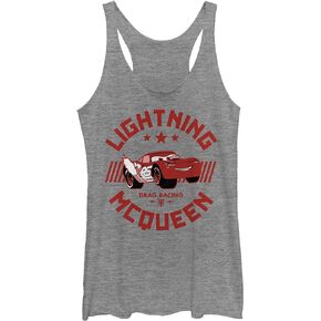 Women's Cars Lightning McQueen Drag Racing Racerback Tank Top
