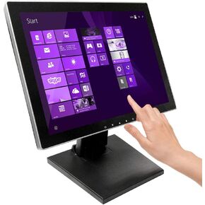 15" Pro Series Capacitive LED Backlit Multi-Touch Monitor, True Flat Seamless Design Touchscreen, Great for Office, POS, Retail, Restaurant, Bar, Gym, Warehouse, NO Driver Required (15 Inch)