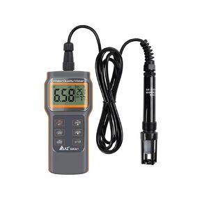 AZ-86021 Dissolved Oxygen Tester Water Quality Meter D.O Meter Temperature Meter | Can Measure pH Conductivity TDS Salinity by Using Different Probes | Multiple Parameters Water Tester AZ86021