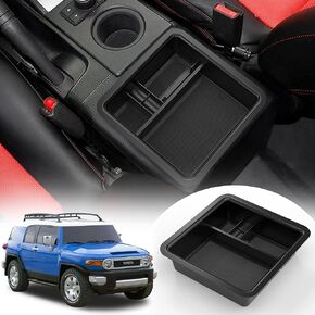 منظم وحدة التحكم المركزية لتويوتا FJ كروزر اكسسوارات 2007-2021 مسند الذراع صندوق تخزين ثانوي ABS إدراج صندوق القفازات صينية سوداء in Kuwait