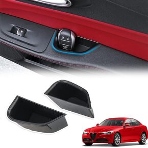 Giulia Center Console Organizer Storage Tray Compatible with Alfa Romeo Giulia 2019 2018 2017 Accessories Interior Armrest Box Insert Tray