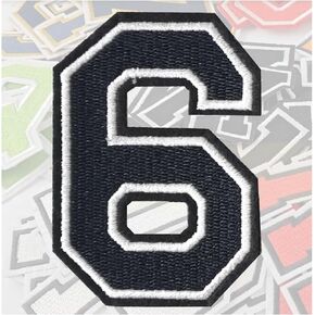 AXEN 3.1inch Iron On Numbers Patches, Embroidered Numbers Patches Letterman Applique for Clothes, Jacket, Dress, Hat, DIY Accessories, Green 0