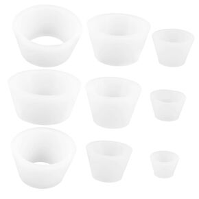 9 Pcs Buchner Funnel Filtration Kit, Silicone Filter Adapter, Flask Adapter Kit, Flask Funnel Adapter Vacuum Flask Adapter Kit
