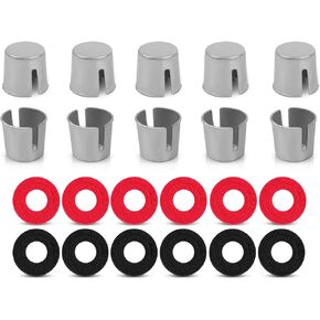 Battery Terminal Shim 10 Pcs, Battery Post Shims with 12 Pcs Battery Terminal Felt Pads, Car Battery Terminal Post Shims, Auto Lead Terminal Shim Caps For Top Post Battery Post Ends Repair by XIOGZAXI