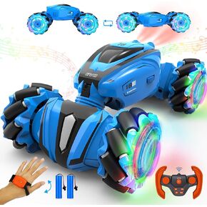 TOY Life Rc Stunt Car, 2.4GHZ 4WD Hand Controlled Rc Car, Gesture Rc Car, Hand Control Car, Gesture Sensing Rc Stunt Car, Stunt Remote Control Car, Hand Remote Control Car for Boys Age 8-12