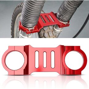 Front Fork Brace for Honda XR650L 1993-2023,Motorcycle Aluminum Billet CNC Machined Fork Stabilizer Bracket Replacement,Lightweight & Sturdy (Red)