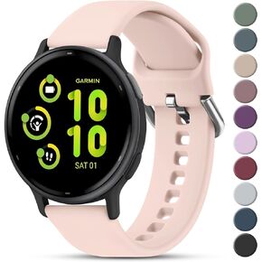 Meliya Bands Compatible with Garmin Vivoactive 5/Vivoactive 3/Venu 2 Plus/Venu Sq/Venu Watch Bands Women Men, Soft Silicone Sport Replacement Strap for Garmin Vivomove Sport, Forerunner 645/245