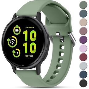 Meliya Bands Compatible with Garmin Vivoactive 5/Vivoactive 3/Venu 2 Plus/Venu Sq/Venu Watch Bands Women Men, Soft Silicone Sport Replacement Strap for Garmin Vivomove Sport, Forerunner 645/245 in Kuwait