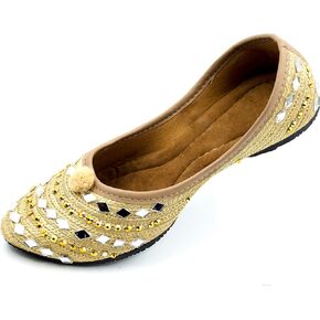 Chandrakala Kids's Wedding Traditional Mojari Punjabi Jutti Party Wear Flats for Girl,(GF101)