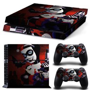 CAN Ps4 Console Designer Protective Vinyl Skin Decal Cover for Sony Playstation 4 & Remote Dualshock 4 Wireless Controller Stickers - Harley Quinn Catoon in Saudi Arabia