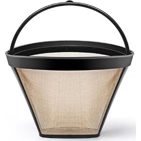 Reusable #4 Cone Coffee Filter Basket for Cuisinart Coffee Makers Cuisinart Coffee Accessories - 1 Pack Permanent Replacement for Cuisinart Coffee Brewers
