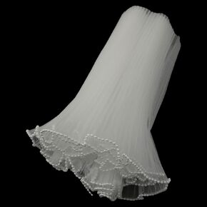 yyangz 2PCS Pearl Wave Bouquet Wrapping 28cmx4m Cake Border Floral Illuminated Wave Netting Semi Transparent Mother Day Gift Bouquet Decoration Flower Shop Wedding Gift Packaging Black