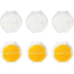 6PCS Beeswax Thread Conditioner (3 Each of White Yellow) Water Soluble with Box Thread Wax for Cross Stitch Beeswax Lubrication Tool for Hand Sewing Strengthening Threads