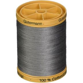 Gutermann 100% Natural Cotton Thread 800M Grey