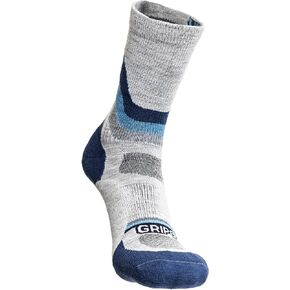 GRIP6 Wool Crew Socks - Merino Wool Socks Made in the USA - Lightweight Wool Hiking Socks - Warm Crew Socks for Men and Women