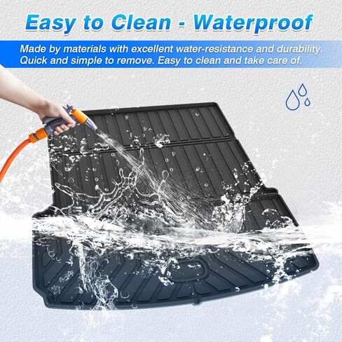 Cartist Cargo Liner Compatible with 2021 2022 2023 2024 Jeep Grand Cherokee L All Weather Rear Trunk Mat TPE (Behind The 2nd Row Seats)(Not Fit Grand Cherokee) in Saudi Arabia